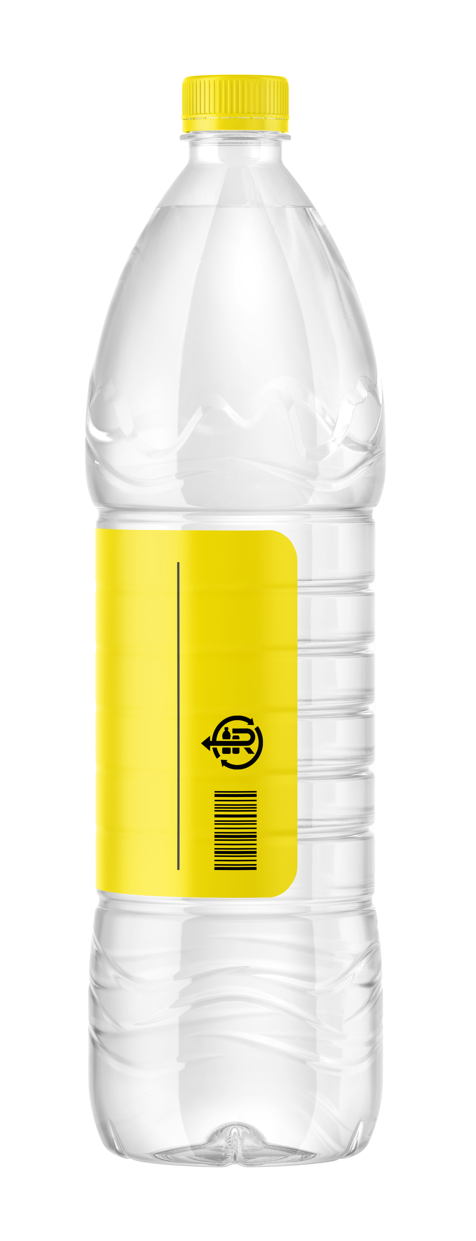 Example of plastic bottle graphic