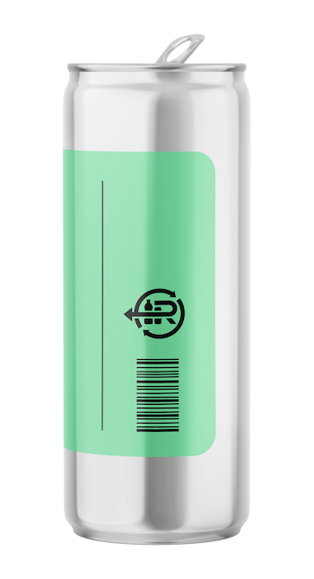 Example of plastic bottle graphic