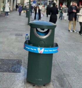 Re-turn Bin Surrounds Pilot on Social Media